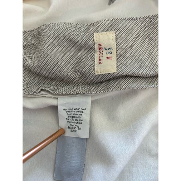 New! J. Crew Embroidered Broken In Chino Shorts Cream Gray Sailboat Sz 38 - Picture 10 of 10